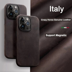 Melkco Crazy Horse Leather iPhone Case with MagSafe