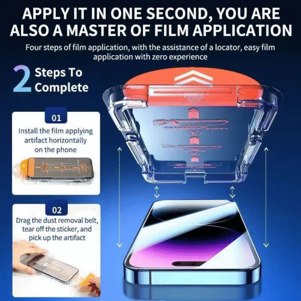 iPhone Screen Protector – Dust-Free Tempered Glass for iPhone 11 to 15 - Image 2