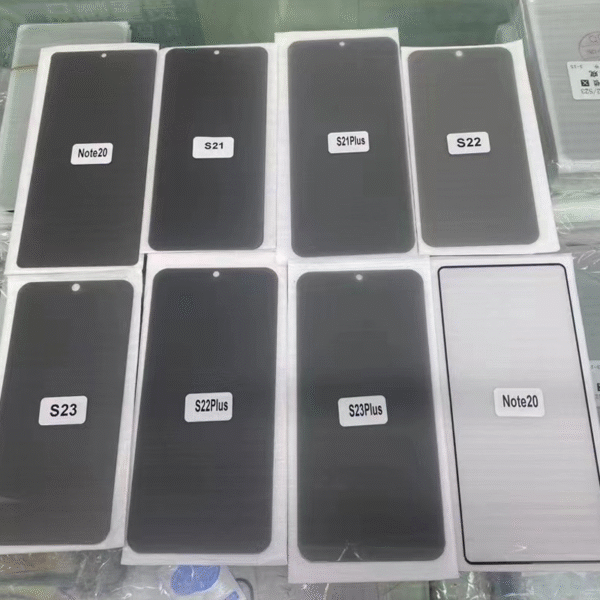 Protect your screen and privacy with this 3-pack anti-spy fingerprint unlock tempered glass for Samsung Galaxy models.