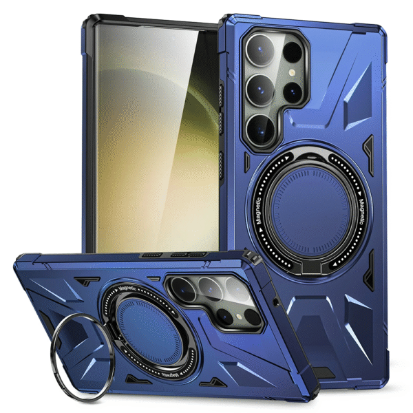 Magnetic Samsung Galaxy Case – Magsafe Compatible Shockproof Cover with Rotating Bracket - Image 8