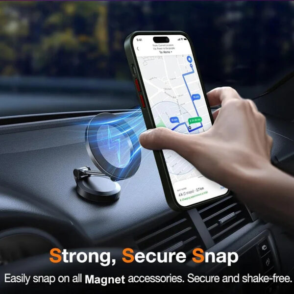 UYUXIO Magnetic iPhone Case with Kickstand – Translucent for iPhone 11–16 Pro Max/Plus - Image 4