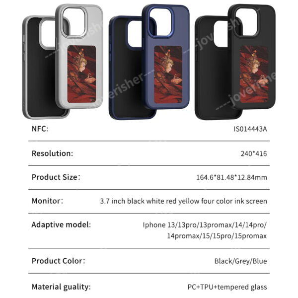 DIY NFC Picture Ink Phone Case for iPhone 13–16 Pro Max – Battery-Free Customizable Cover - Image 6