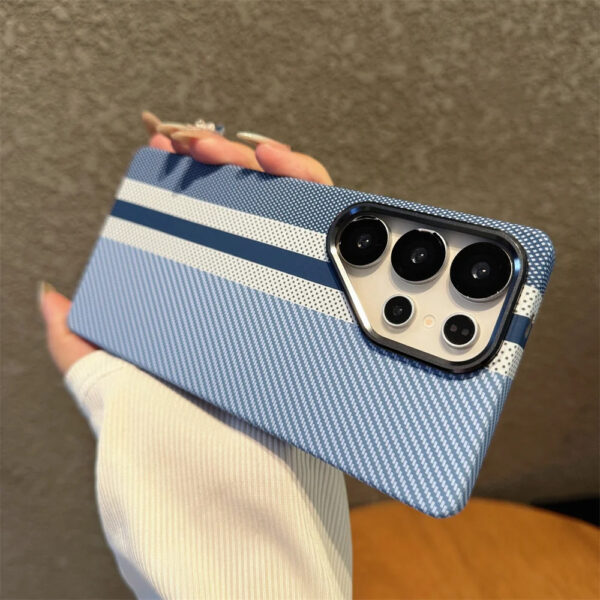 Kevlar Carbon Fiber Magnetic Samsung Case – MagSafe for S23+/S24/S25 Ultra - Image 5