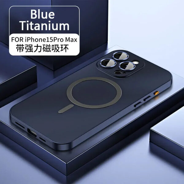 Luxury Metal Frame Phone Case for iPhone 13/14/15/16 Pro Max – Aluminum Back Cover - Image 8