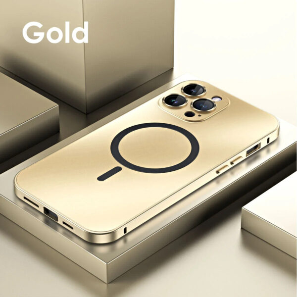 Luxury Metal Frame Phone Case for iPhone 13/14/15/16 Pro Max – Aluminum Back Cover - Image 10