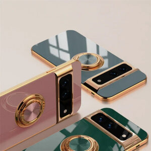 Google Pixel Luxury Phone Case – Mirror Plating & Magnetic Ring