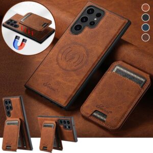 Magnetic Leather Samsung S22 Case