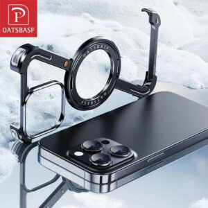 Oatsbasf Z Shape iPhone Case with 360° Rotation for iPhone 15/16 Pro Max.