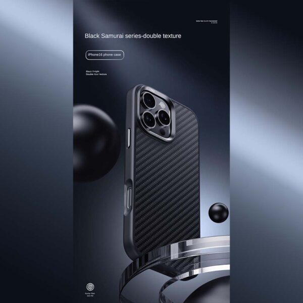iPhone 16 case Black Samurai branding visual