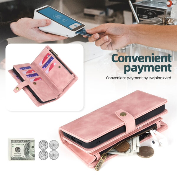 Paying at counter using Samsung wallet case