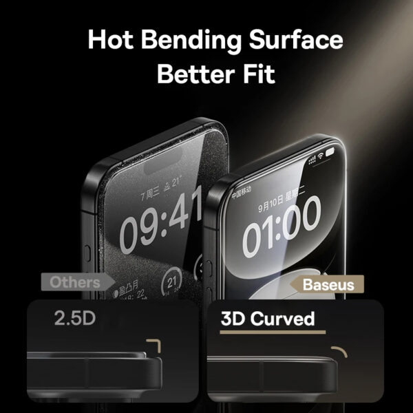 Hot Bending 3D Glass vs 2.5D Comparison