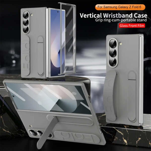 Glass screen protector + wristband case combo