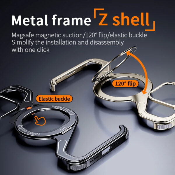 Flip Ring and Elastic Buckle Design on Z Shell Case