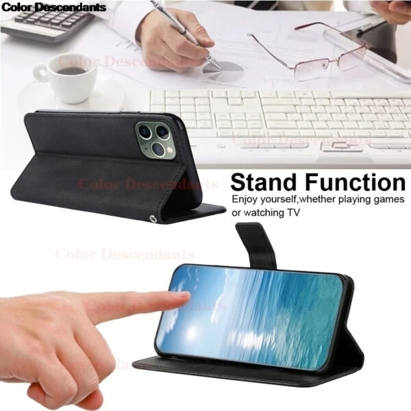 Stand feature for hands-free viewing