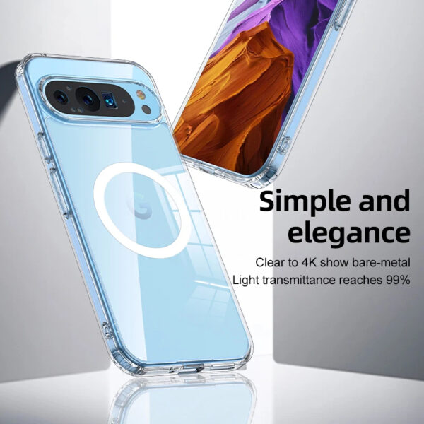 Transparent Pixel case elegant finish