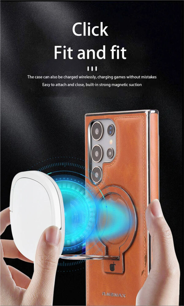 Wireless Charging with Magnetic Leather Case