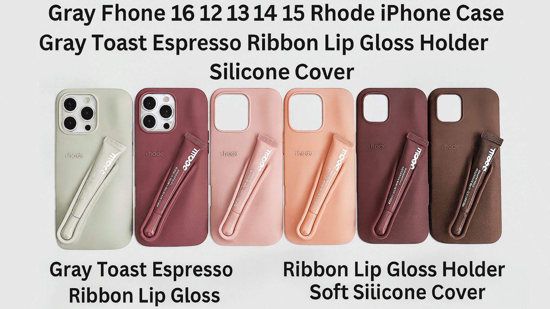 Rhode iPhone Case with Lip Gloss Holder
