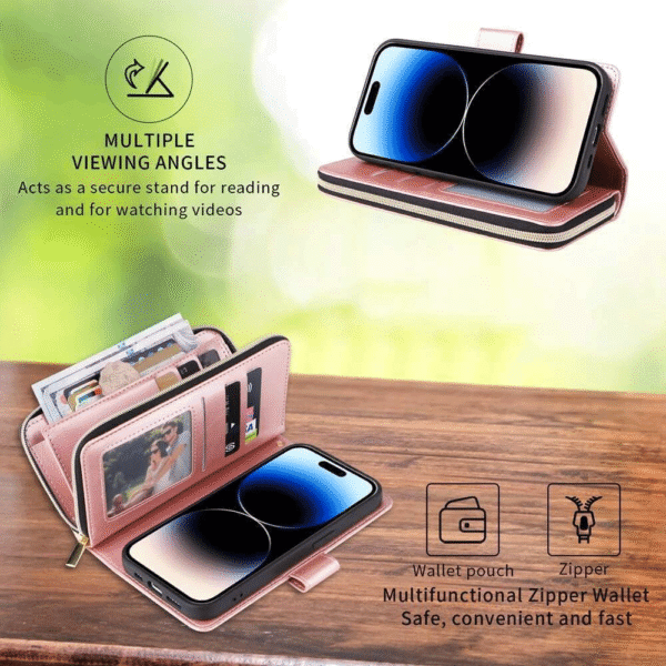 Zipper Wallet Phone Case for Samsung