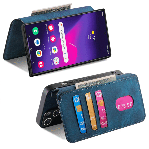 2-in-1 Detachable Wallet Case for Samsung Galaxy S24/S23 Ultra.