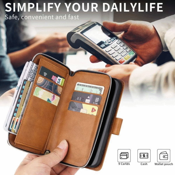 Zipper Wallet Phone Case for Samsung