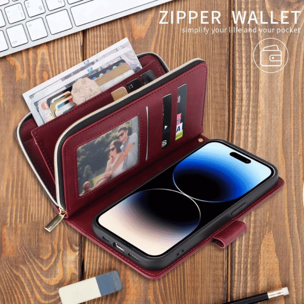 Zipper Wallet Phone Case for Samsung
