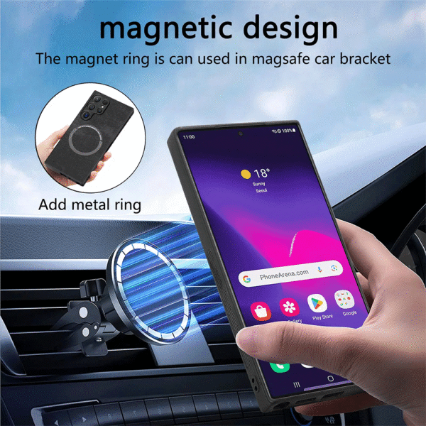 2-in-1 Detachable Wallet Case for Samsung Galaxy S24/S23 Ultra.