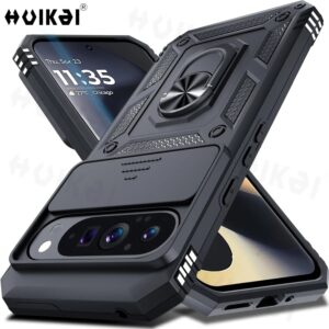 Rugged Magnetic Kickstand Phone Case – feature view for Google Pixel 7/7A/7 Pro – shockproof, military-grade design.