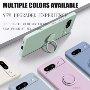 Google Pixel 9 Silicone Case with Ring Holder