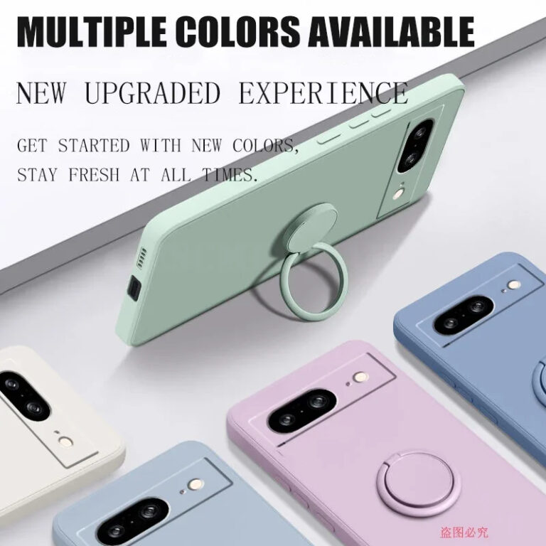 Google Pixel 9 Silicone Case with Ring Holder