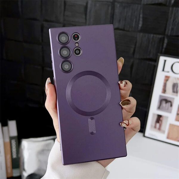 Matte Magnetic Case for Samsung Galaxy S21–S25