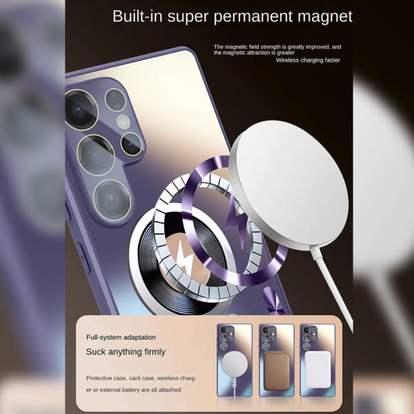 Premium Gold Samsung Ultra Matte Magnetic Case