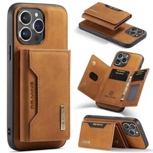 2 in 1 detachable magnetic leather case for iPhone with card holder pocket