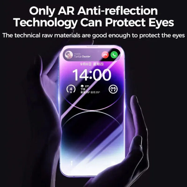 Joyroom screen protector with AR anti-reflection at night