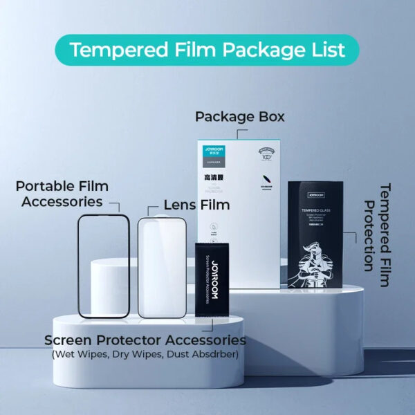 Joyroom privacy glass full kit accessories for iPhone