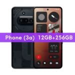 Black Nothing Phone 3a 5G with 12GB RAM and 256GB storage front and back