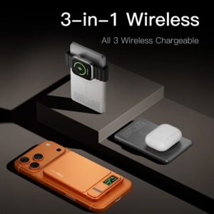 MagSafe 10000mAh power bank 3-in-1 wireless charging for iPhone AirPods Apple Watch