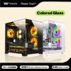 Power Train 270° Panoramic Glass PC Case (Sea View) – 240mm Radiator Support – Black/White