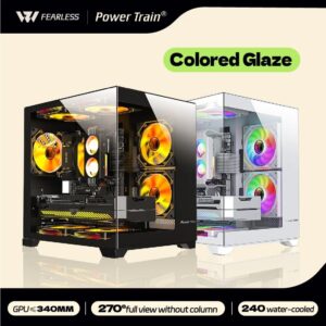 Power Train Colored Glaze PC Case – 270 Panoramic PC Case