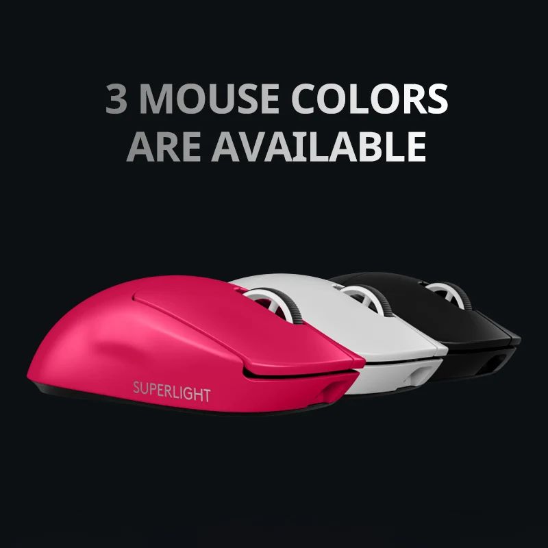 Logitech G PRO X SUPERLIGHT 2 colors black white pink