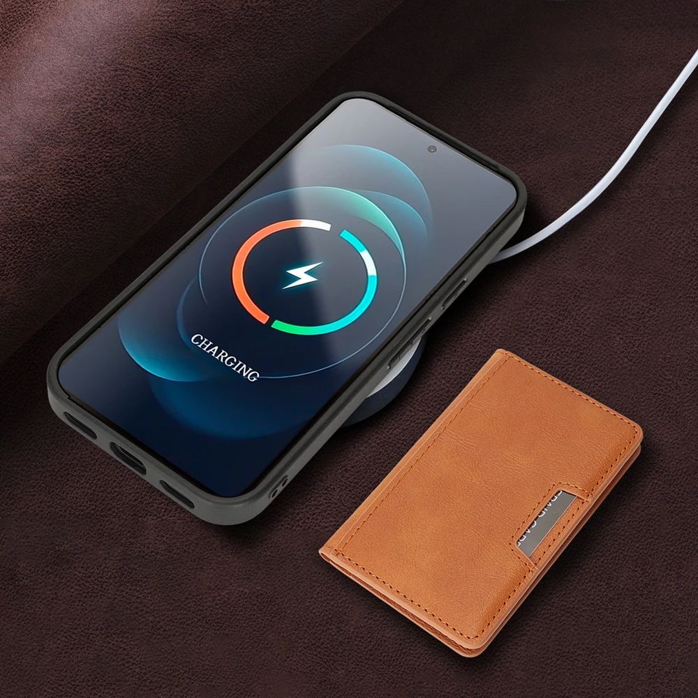 Google Pixel wallet case side view