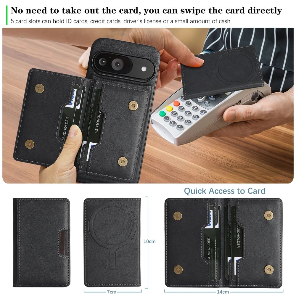 Redmi flip leather wallet case back view