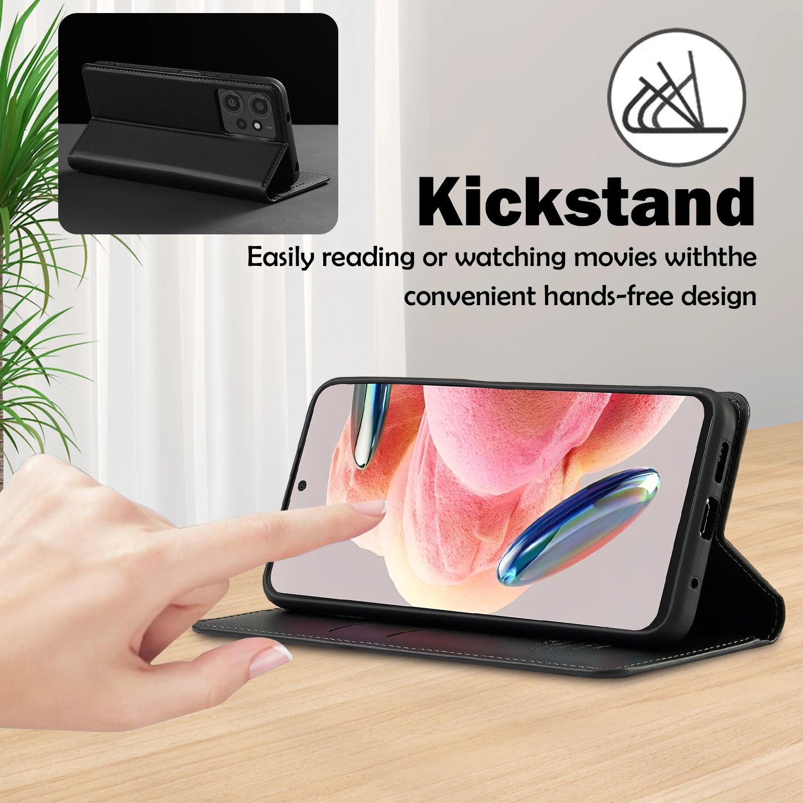 Business flip leather wallet case for Xiaomi Redmi