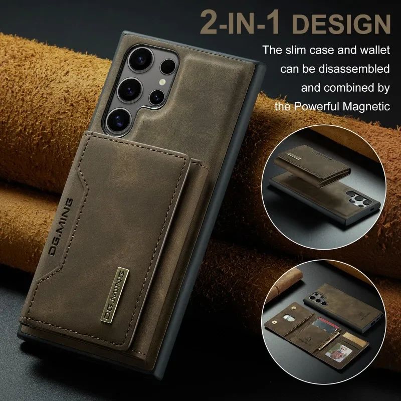 2 in 1 detachable wallet case for Samsung Galaxy