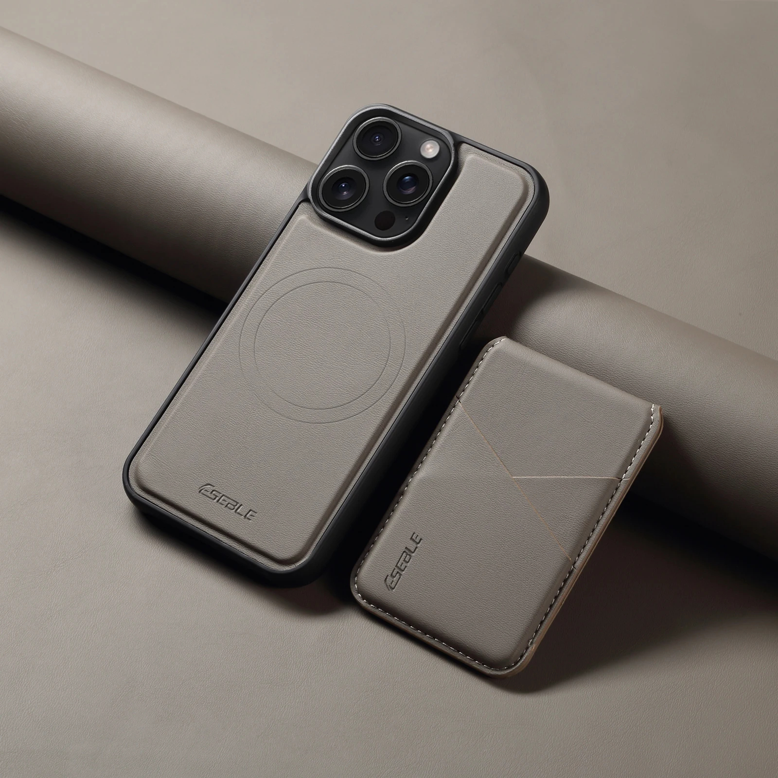 2 in 1 detachable magnetic leather wallet case for iPhone