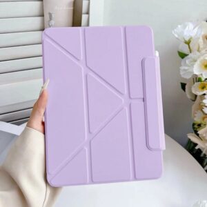 Purple ipad shockproof case pencil holder cover