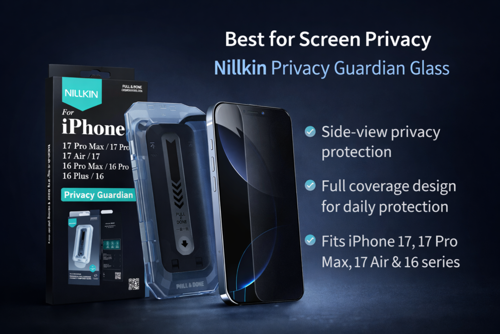 Nillkin Privacy Guardian Glass screen protector for iPhone 17 series