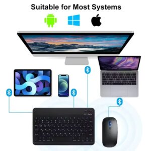 Bluetooth Keyboard Mouse for iPad – Multi System Compatibility
